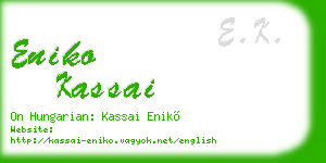 eniko kassai business card
